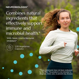 Neurobiologix monolaurina y L-lysina: cápsulas para defensa diaria.