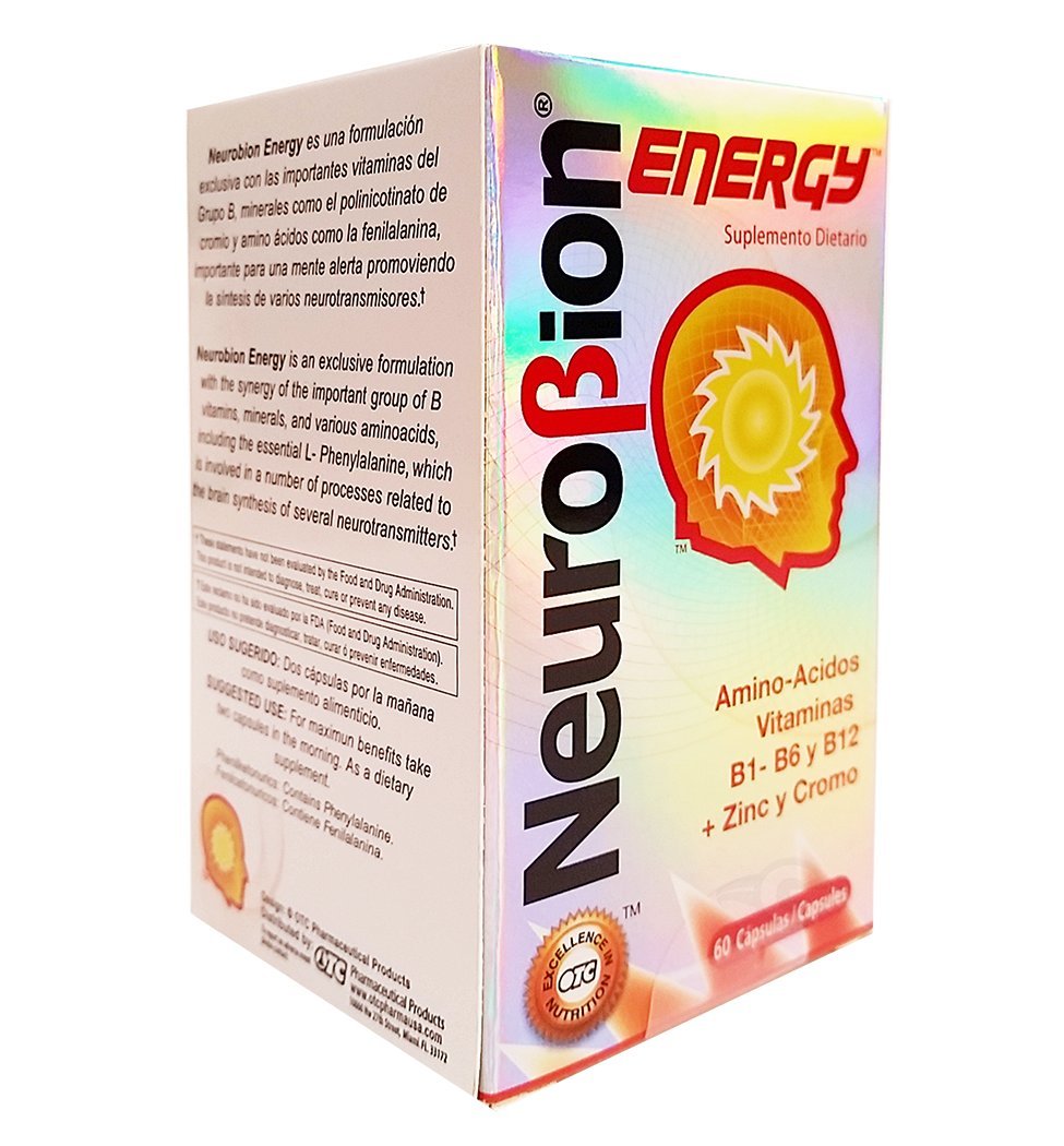 Etiqueta Neurobion con aminoacidos y vitaminas