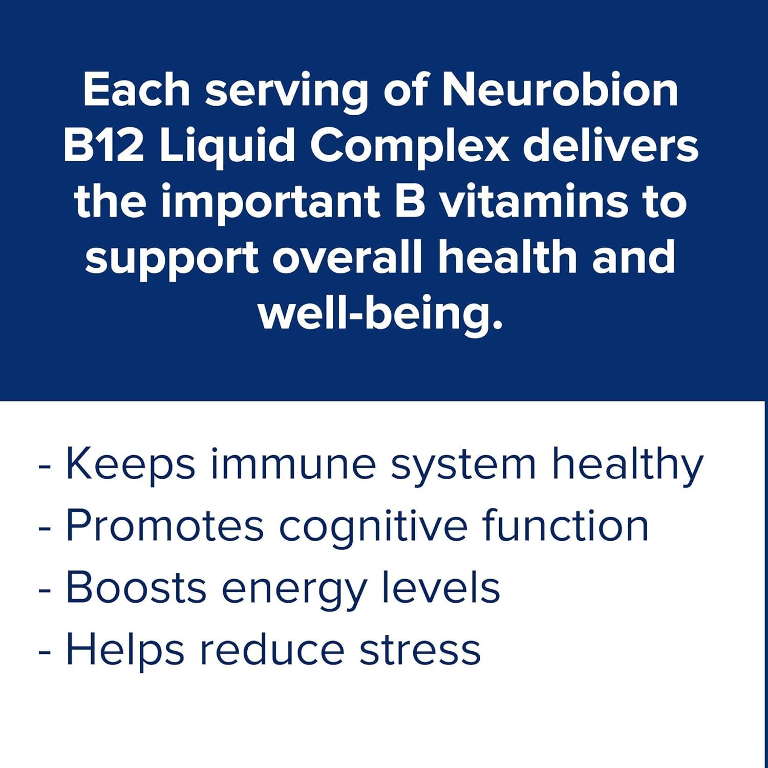Neurobion B12 líquido cítrico, toma diaria, apoyo para concentración