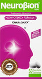 Neurobion Clásico en botella, suplemento de vitamina B para apoyar energía y salud nerviosa.