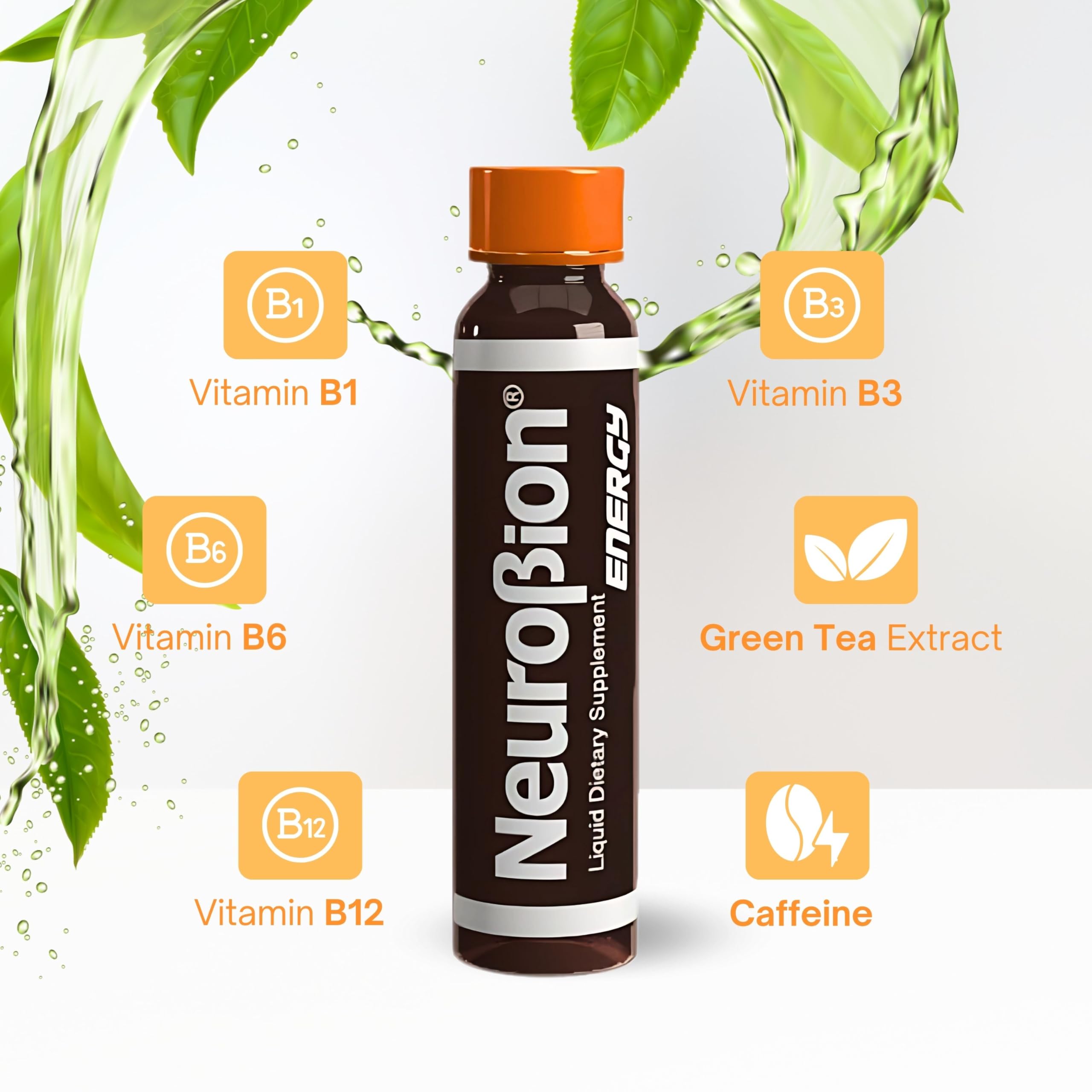 Neurobion Energía Líquida, sabor renovado para beber por la mañana.