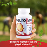 Neurobion Energy: cápsulas sobre mesa, opción para estudio y concentración.