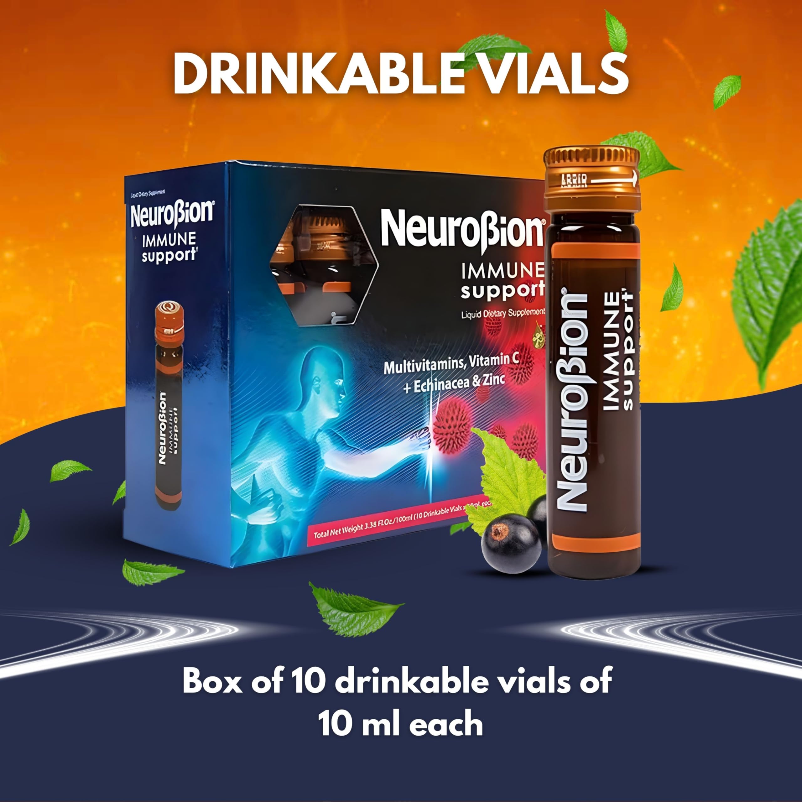 Envase compacto de Neurobion, ideal para bolso o coche