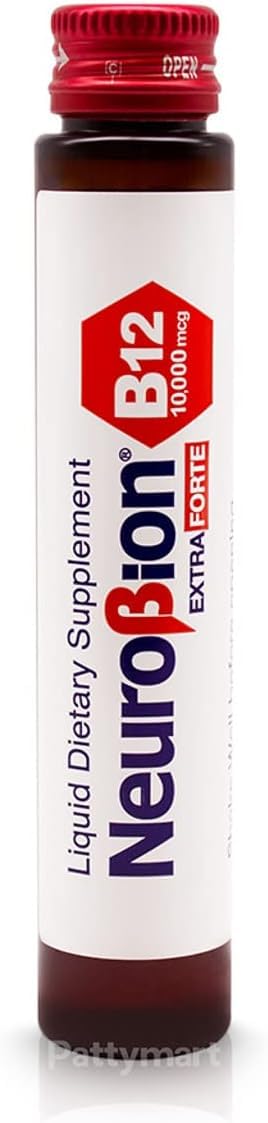 Neurobion Extra Forte B12, etiqueta premium de la marca