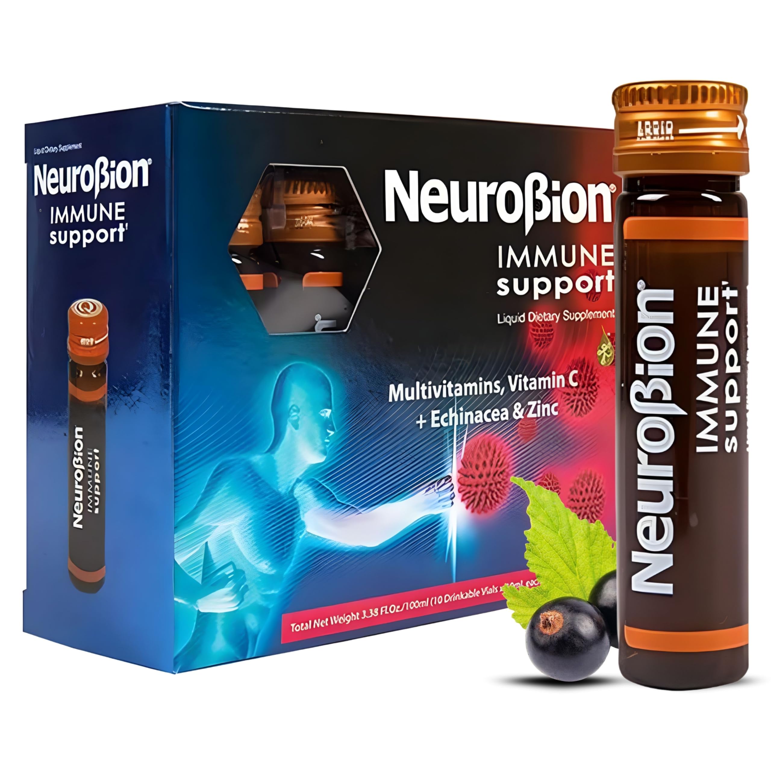 Neurobion Inmunidad con Echinacea y Zinc, frasco de 10 ml para uso diario