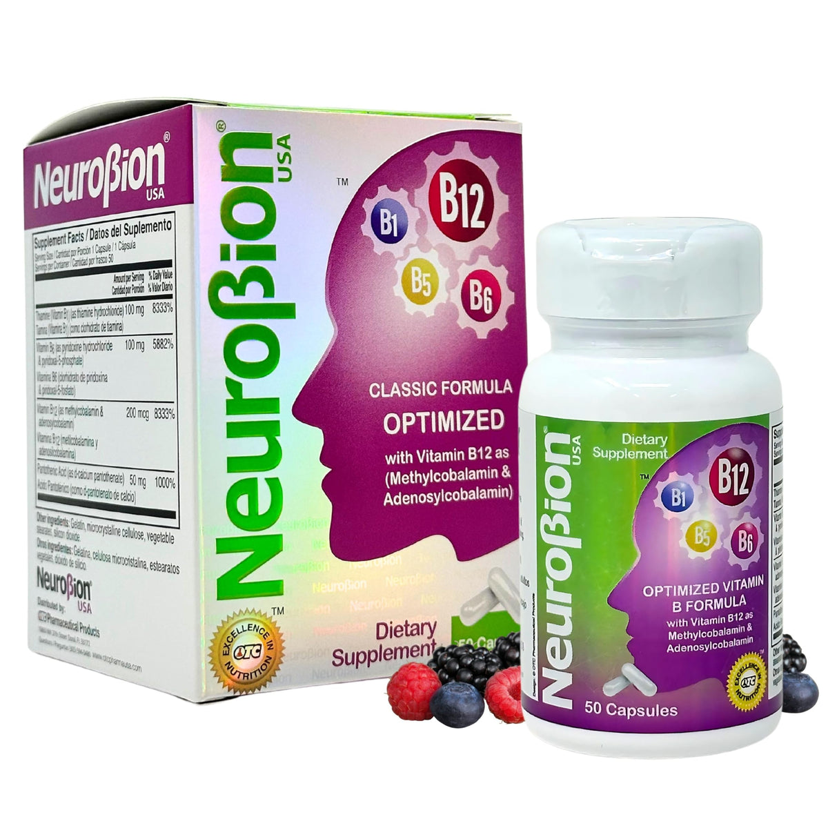 Neurobion Optimizado: cápsulas para energía sostenida durante el día.