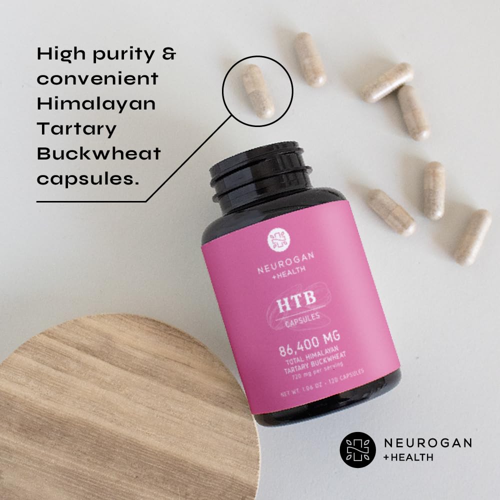 Cápsulas veganas de Neurogan HTB para estilo de vida consciente.