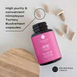 Cápsulas veganas de Neurogan HTB para estilo de vida consciente.