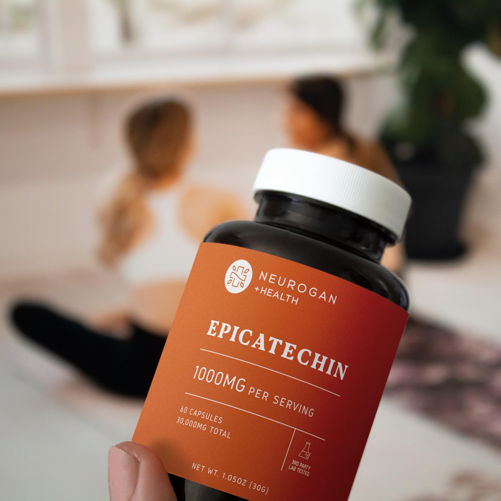 Neurogan Epicatechin: nota nutricional destaca dosis por cápsula.