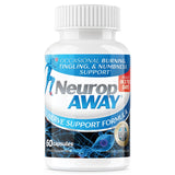 NeuropAWAY botella de cápsulas para apoyo nervioso diario.