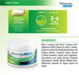 NeuropAWAY Maximum Strength Gel, ingredientes CoQ10, apoyo para molestias nerviosas.