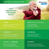 NeuropAWAY Maximum Strength Gel, vitamina D3, nutrición para la piel.