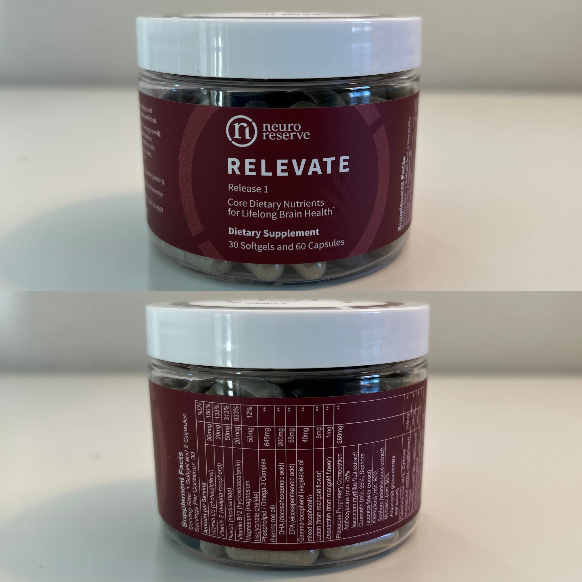 RELEVATE magnesio glicinato con buena absorción para energía y sueño.