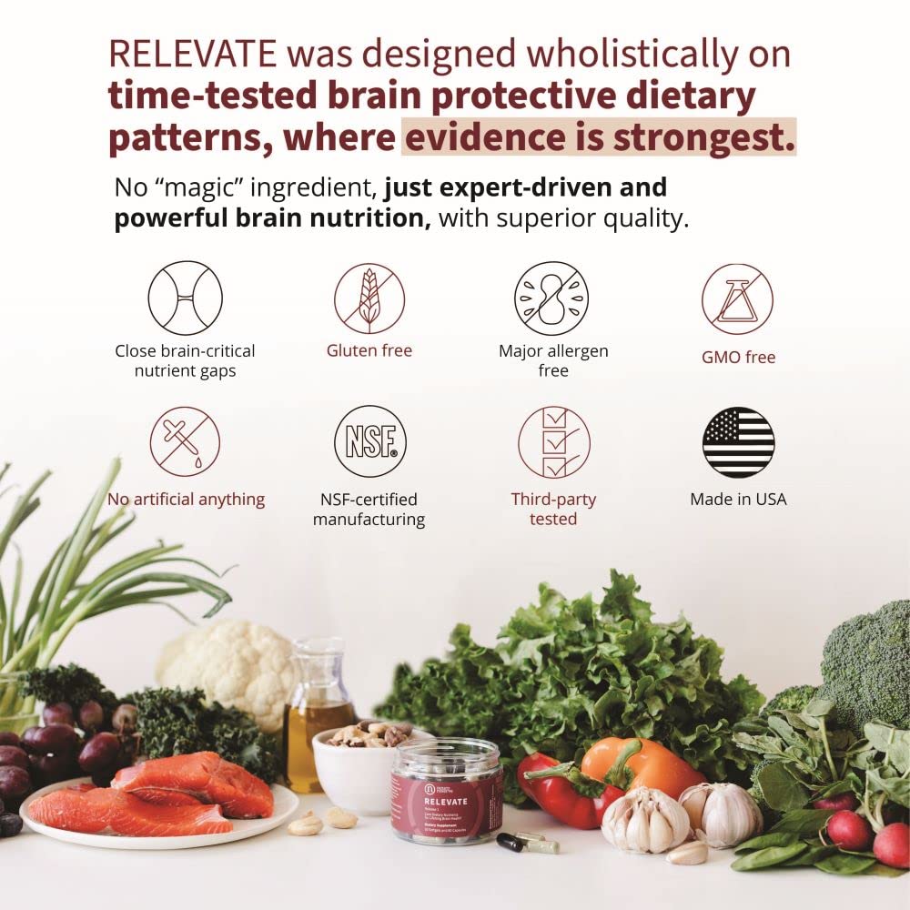 RELEVATE quercetina, antioxidante natural para apoyo general de la salud.