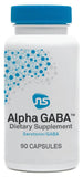 Botella de NeuroScience Alpha GABA para apoyar el ánimo durante el día.