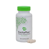 NeuroScience ExcitaPlus, botella detalle, muestra la presentación y energía sostenida.