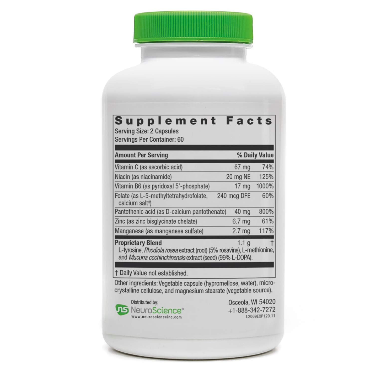 NeuroScience ExcitaPlus vitaminas B: energía y metabolismo mental.