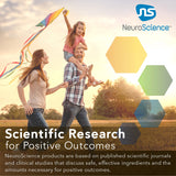 NeuroScience Serene: ingredientes clave 5-HTP y calcio para apoyo emocional.