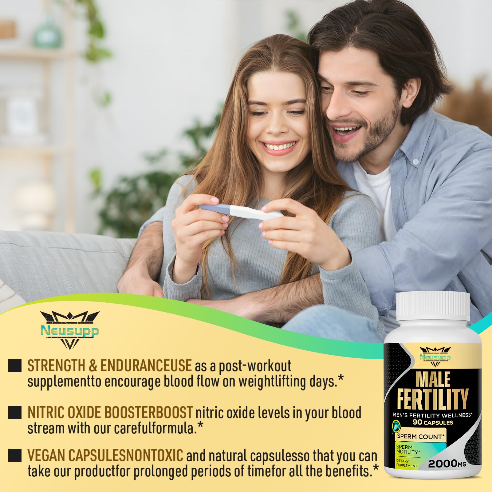 Neusupp Fertilidad, zinc y selenio como nutrientes clave para la función espermática.