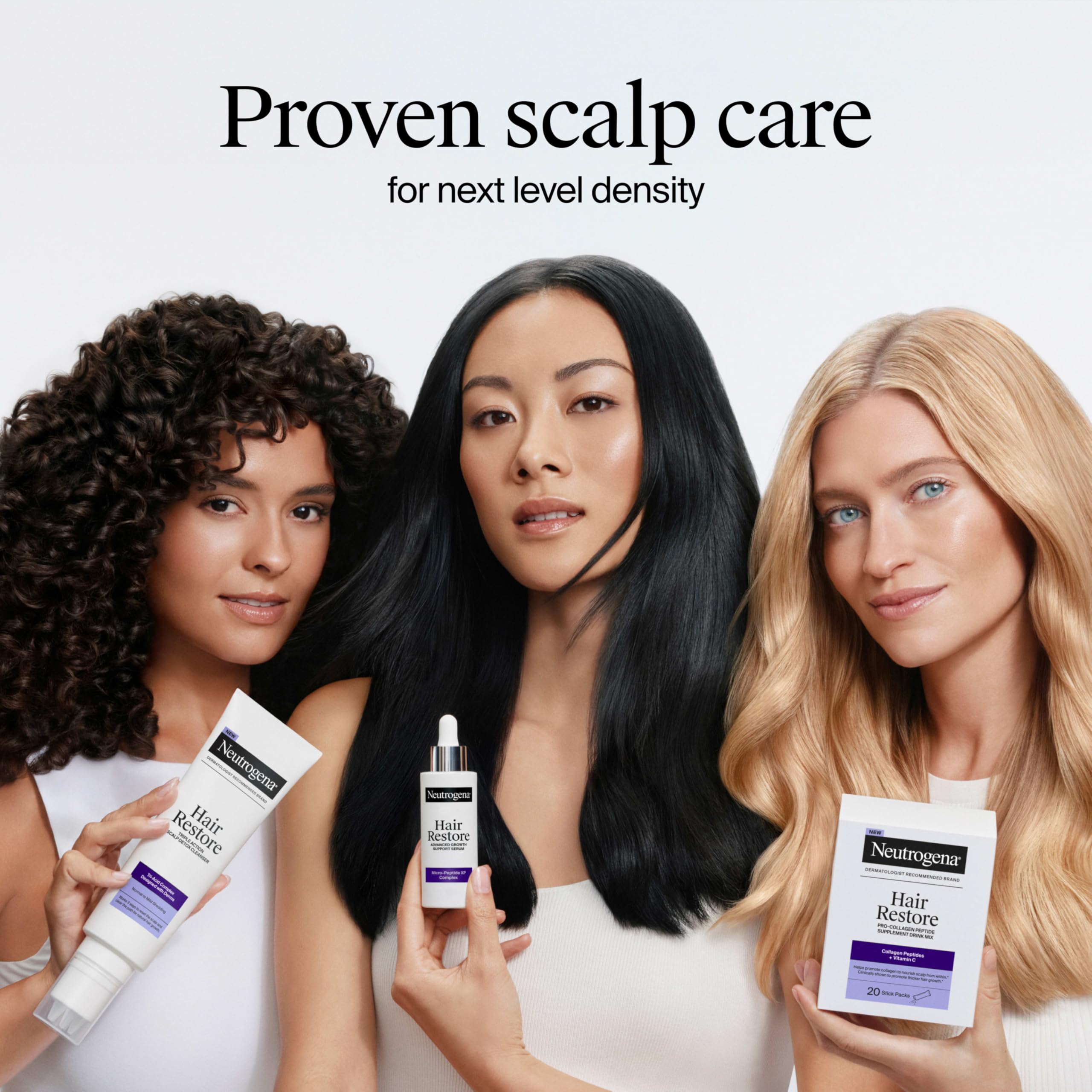Neutrogena Hair Restore Pro-Collagen polvo sin sabor para mezclar