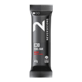 NeverSecond C30 Fuel Bar sabor frambuesa: energía rápida para entrenamientos intensos.