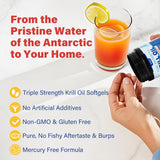 NEVISS Omega-3 Krill Antártico con colina y astaxantina para energía.