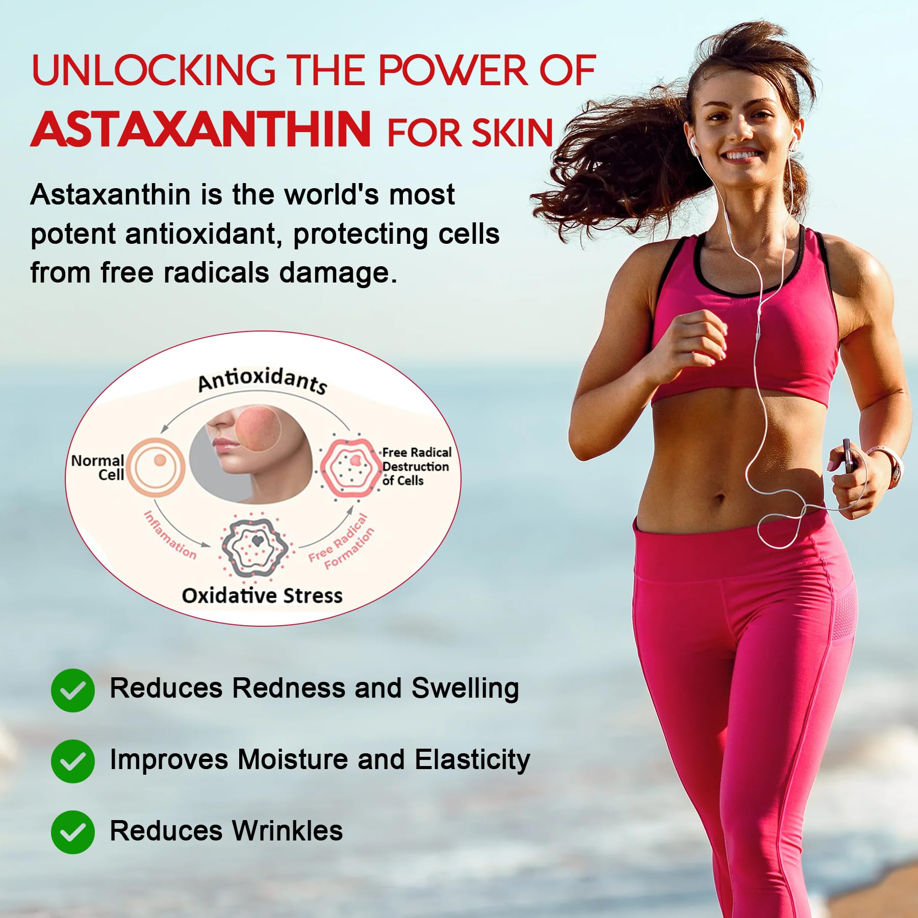 NEVISS Astaxantina 24 mg con Ashwagandha para relajación suave