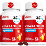 NEVISS Astaxantina 24 mg, frasco de cápsulas suaves para toma diaria