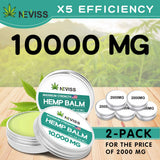 NEVISS bálsamo cáñamo, etiqueta eco, ideal para masaje suave.