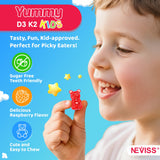 NEVISS gomitas para niños, enfoque bienestar diario, complemento práctico para días activos.