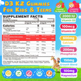 NEVISS gomitas D3 K2 sabor frambuesa, enfoque sabor-frambuesa, opción atractiva para niños.