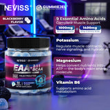 NEVISS EAA Gummies, textura gel suave que facilita absorción suave