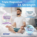 NEVISS gominolas magnesio complejo, ingredientes visibles, ofrecen una base para relajación suave.