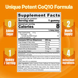 NEVISS gomitas CoQ10 con Omega-3, sabor naranja, soporte antioxidante
