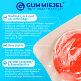 NEVISS gomitas rosadas, forma suave para uso diario