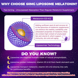 NEVISS Melatonina 60mg - cápsulas blandas liposomales: mejor absorción.
