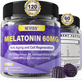 NEVISS melatonina 60 mg gomitas para sueño suave y nocturno