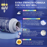 NEVISS Melatonina, magnesio glicinato para relajación muscular.