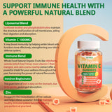 NEVISS Vitamina C liposomal gomitas, sabor naranja, sin azúcar, sabor agradable.