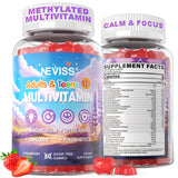 NEVISS vitaminas adolescentes gomitas: botella para tomar, apoyo al crecimiento diario.