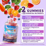 NEVISS vitaminas adolescentes gomitas: empaque práctico para la mochila escolar.