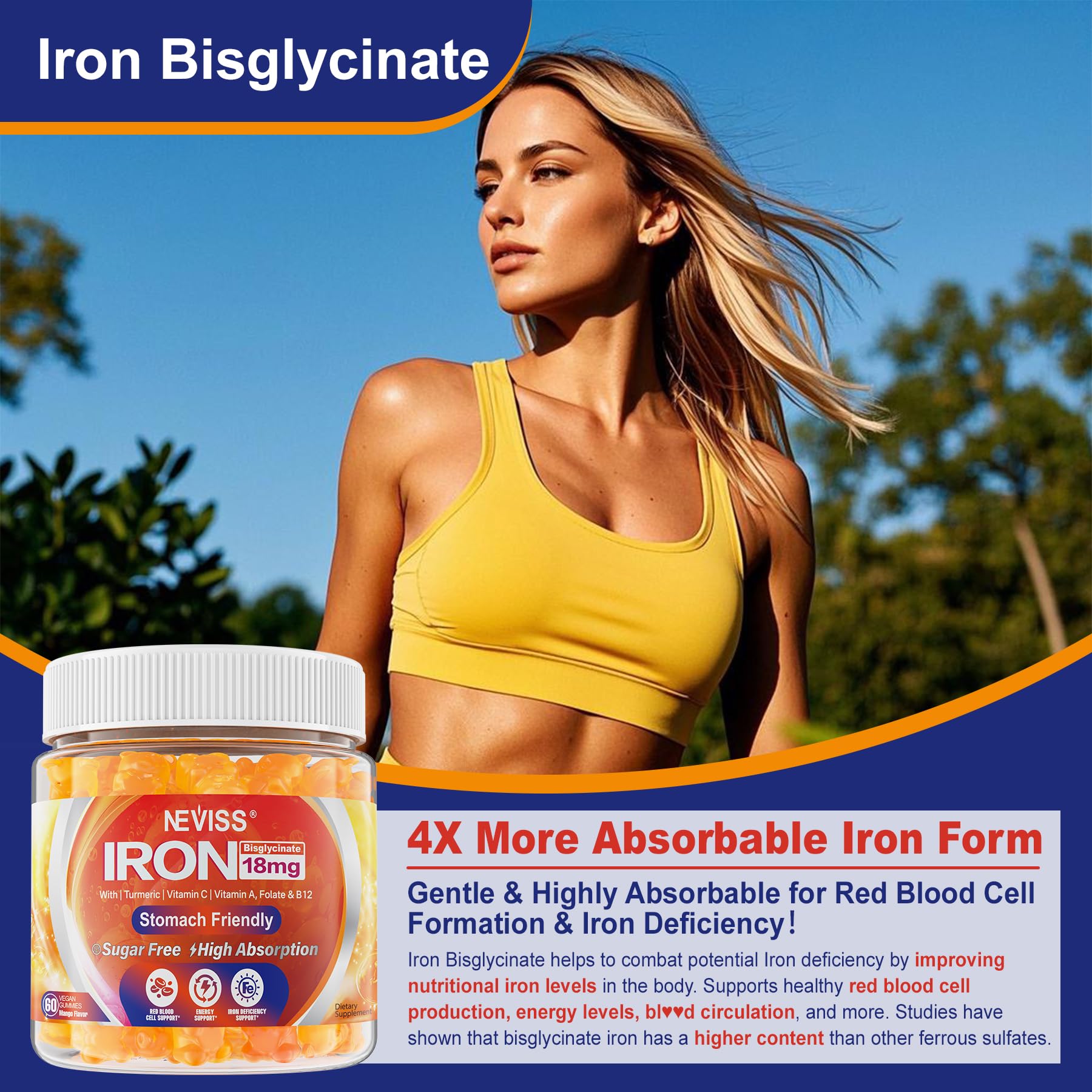 NEVISS zinc y cúrcuma para respuesta inflamatoria saludable y cuidado celular.