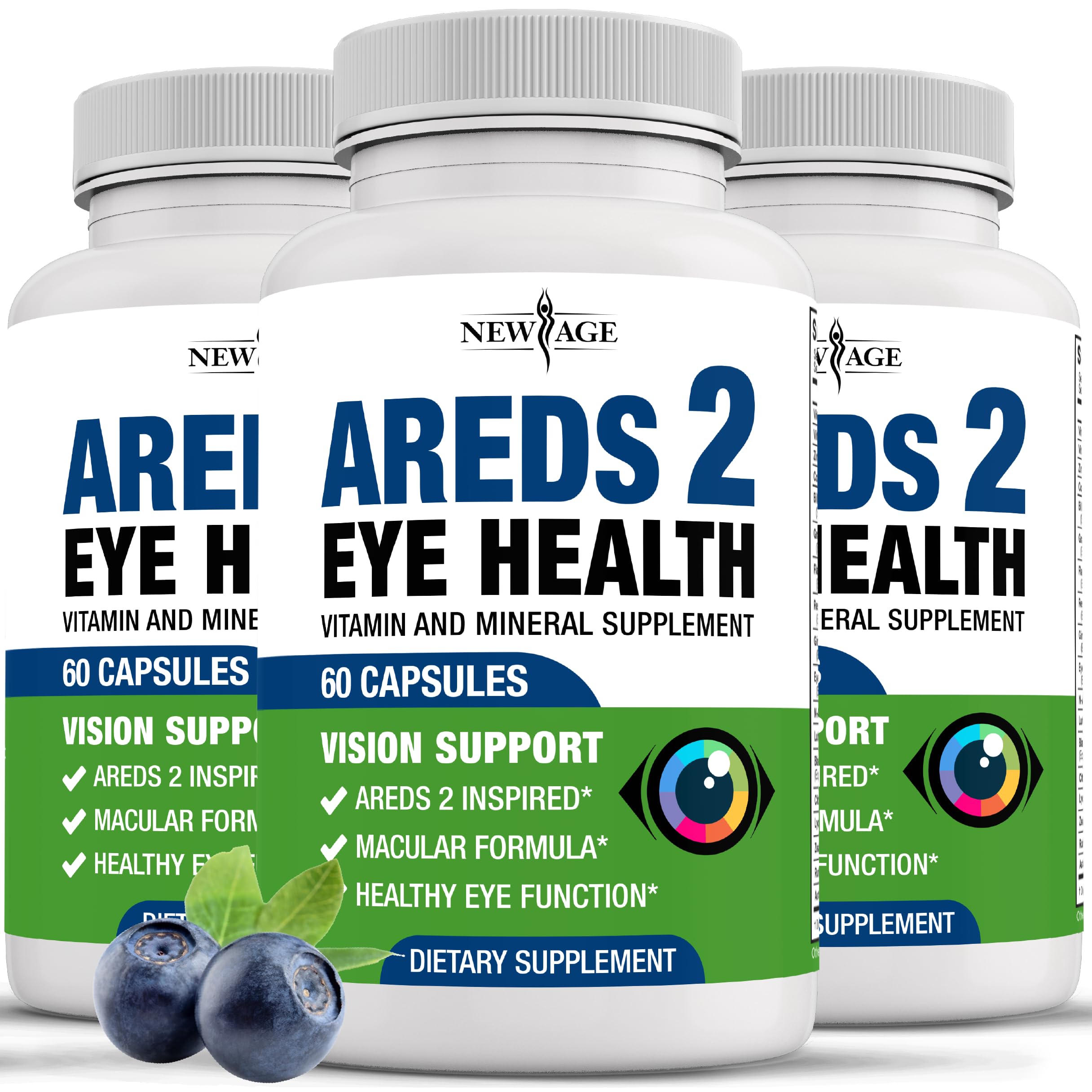 NEW AGE AREDS 2: cápsulas de visión en caja para uso diario
