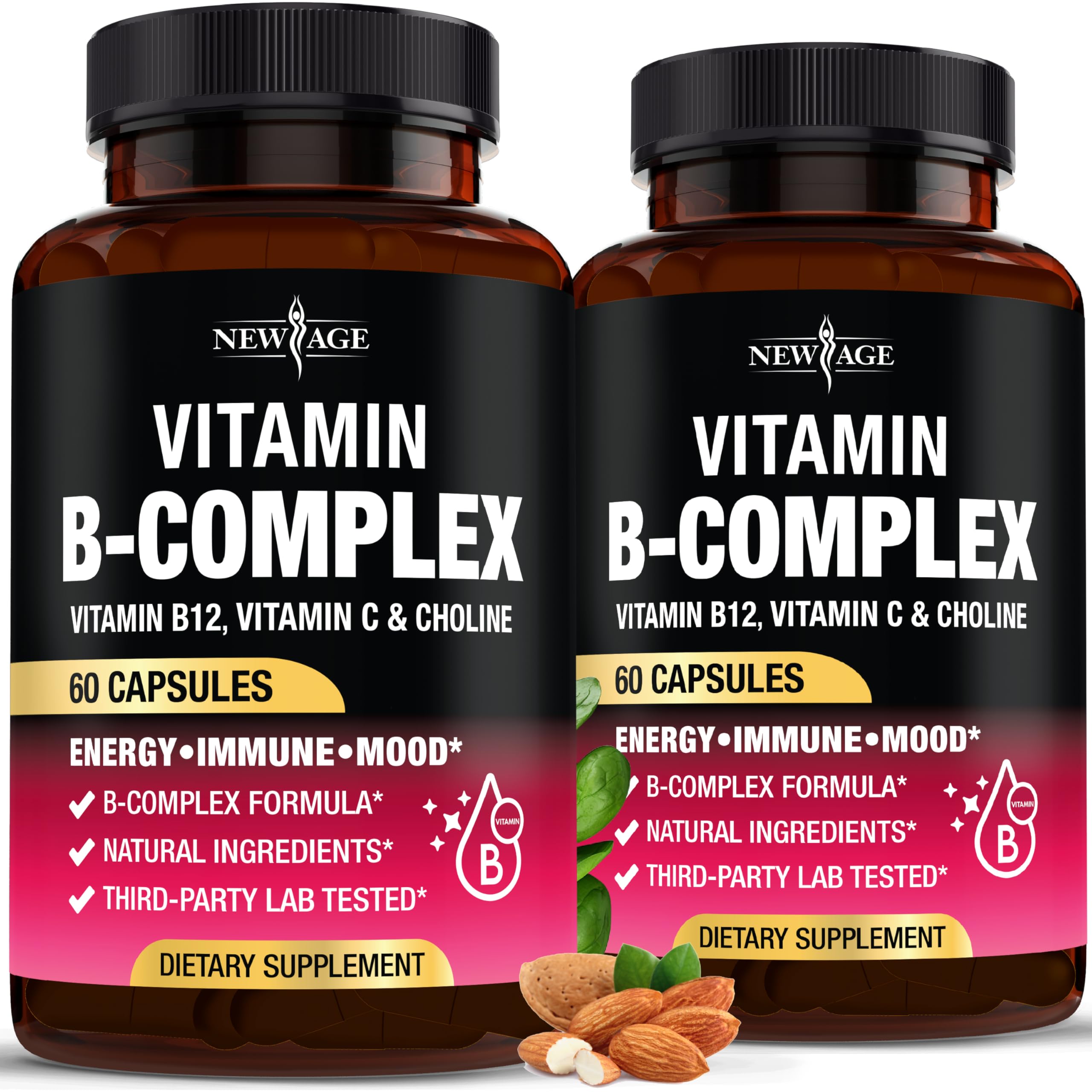 New Age B-Complex cápsula de energía diaria para mantener el ritmo.