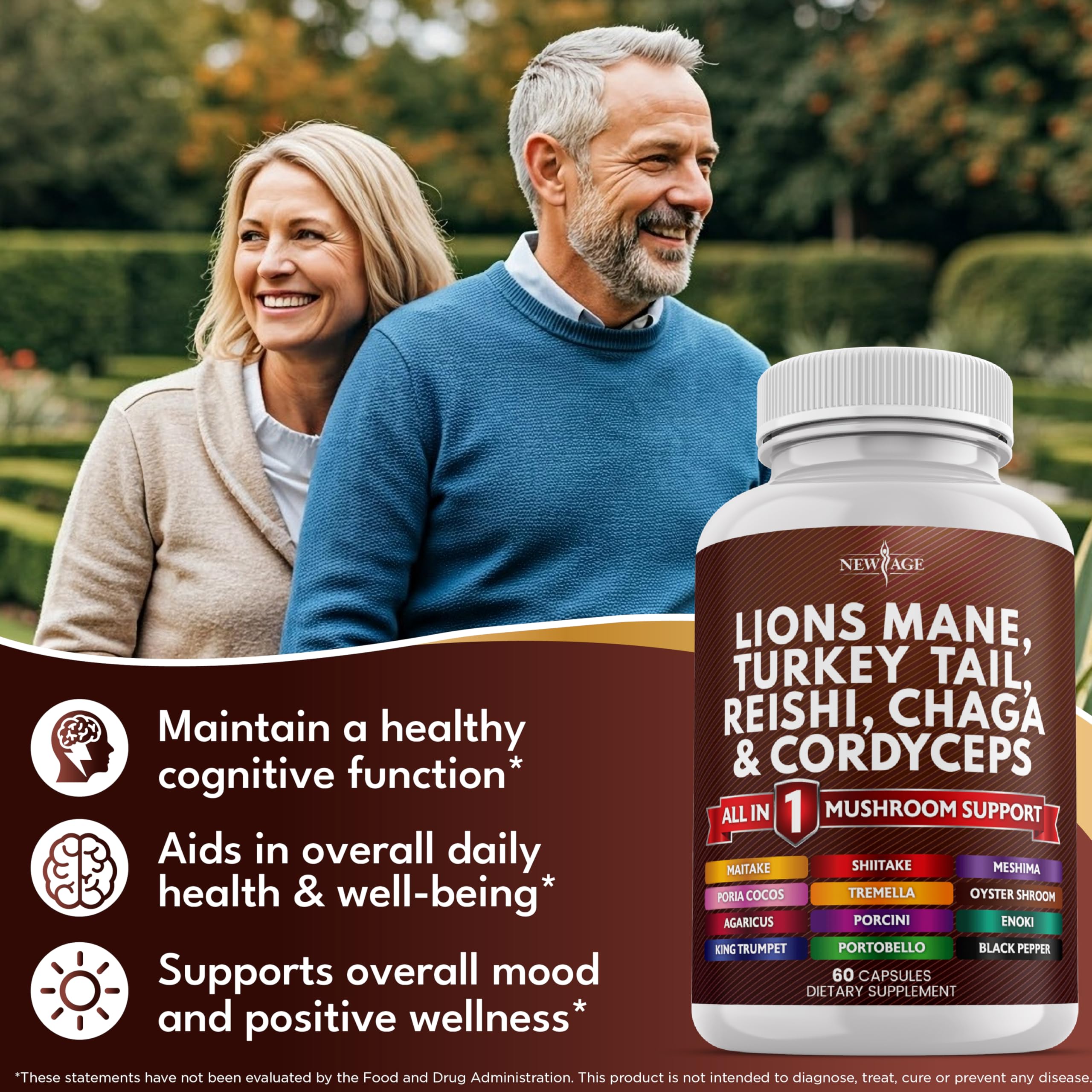 NEW AGE chaga: polvo terroso para vitalidad diaria