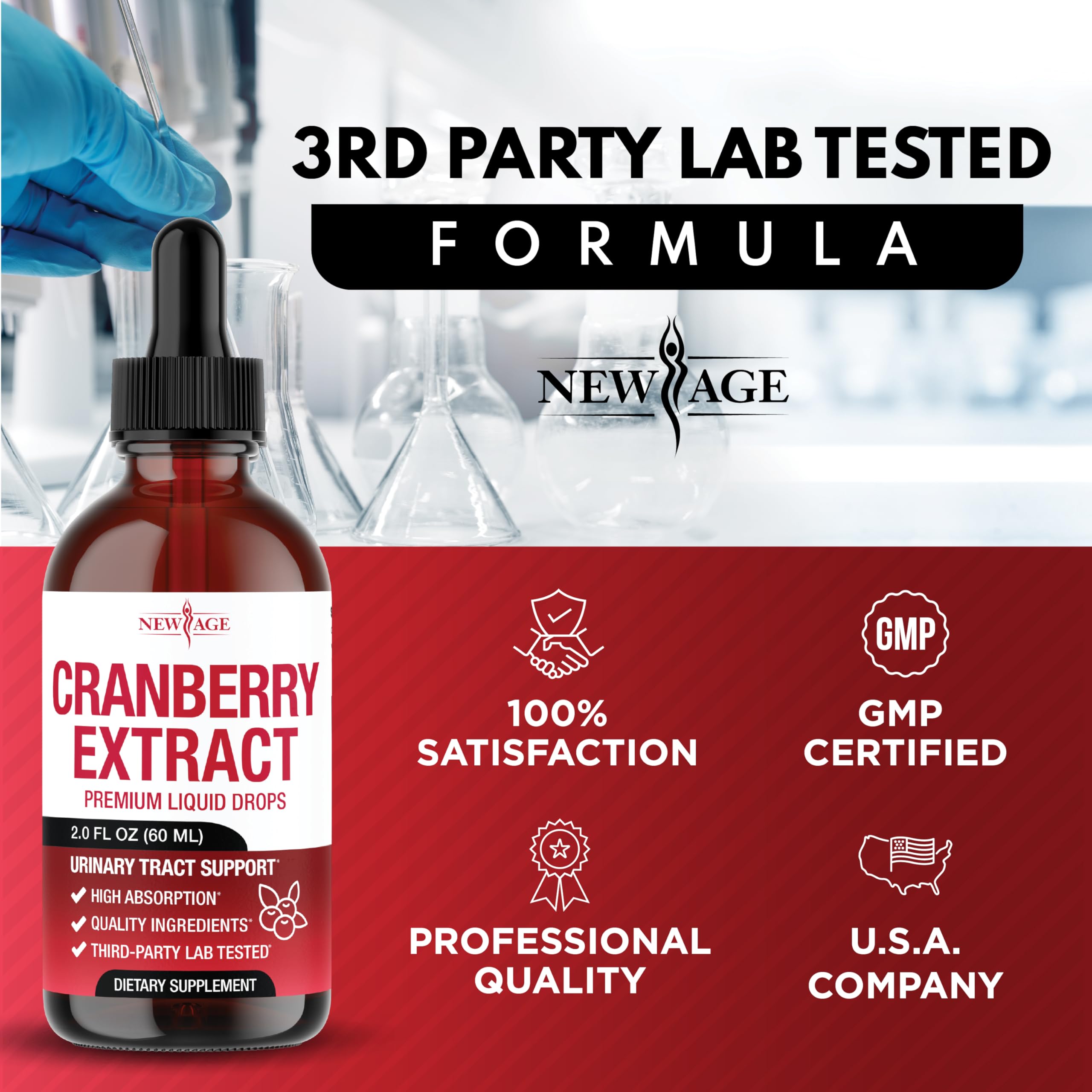 New Age Cranberry Drops sabor natural, sin azúcar