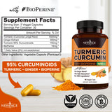 Etiqueta de NEW AGE resalta curcuminoides y información de ingredientes.