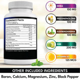 NEW AGE DHEA con pregnenolona, puede apoyar la producción hormonal general.
