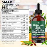 NEW AGE gotas de apoyo tiroideo, envase de 2 oz para almacenamiento.