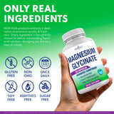 NEW AGE magnesio glicinato 500 mg empaque libre de gluten y sin OGM